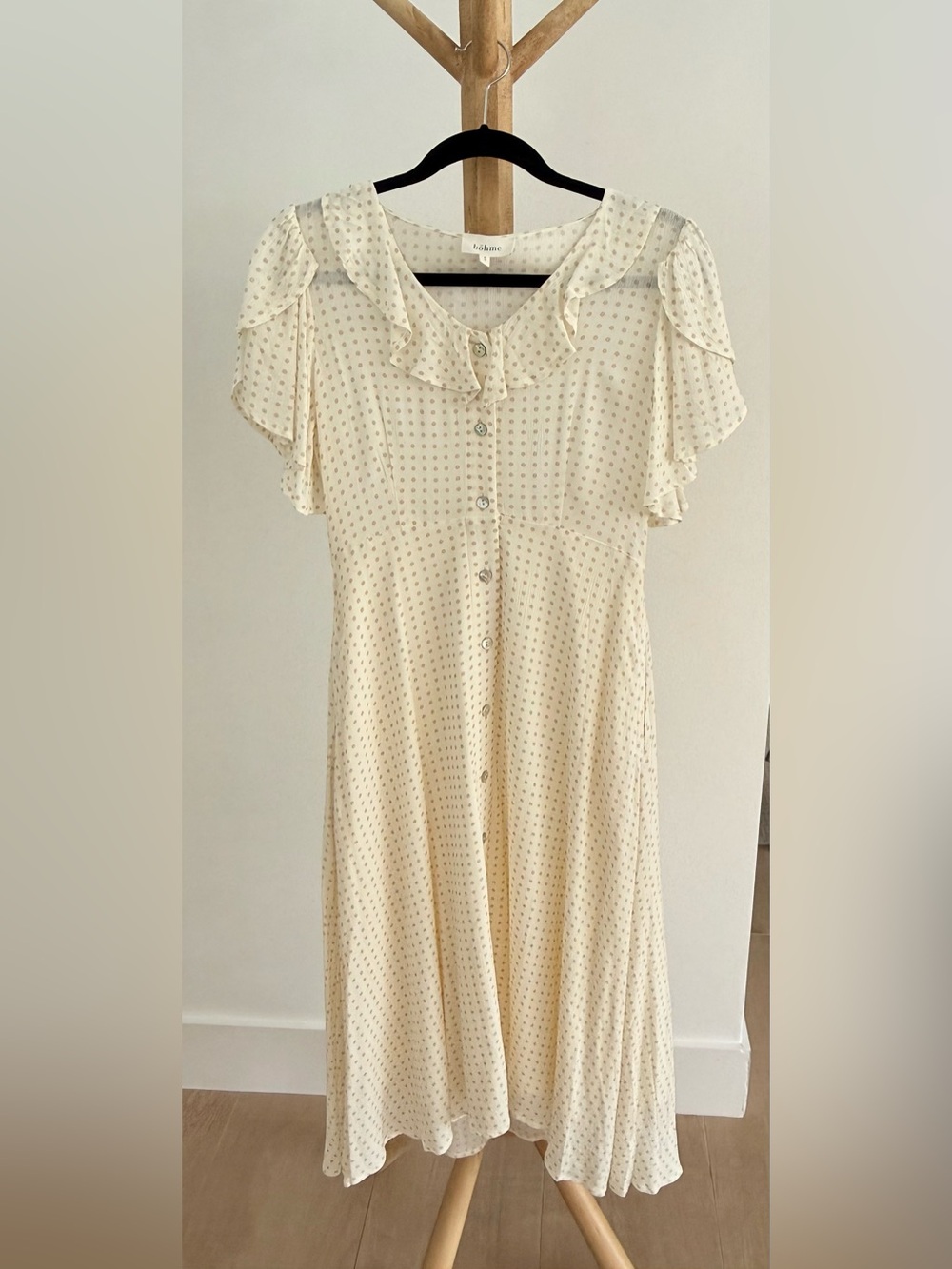 Bohme:  Aquila Polka Dot Midi Dress